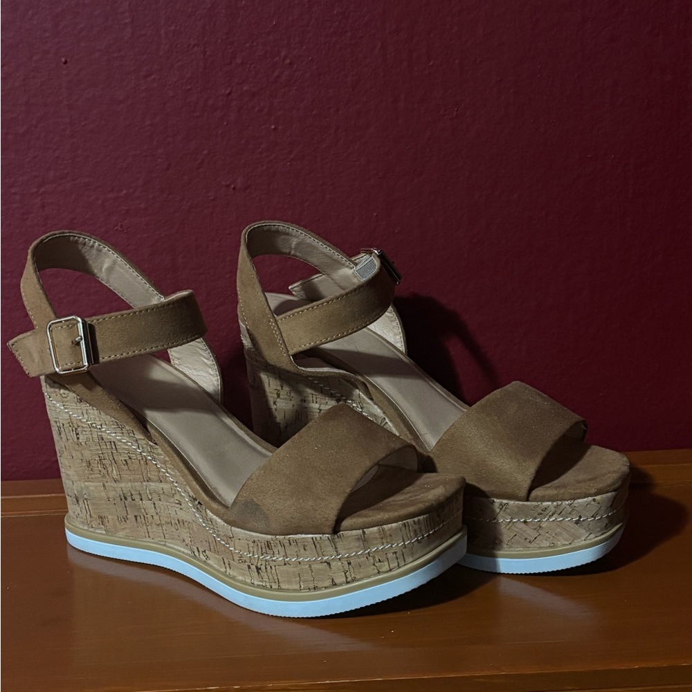 Brown Wedge Sandals